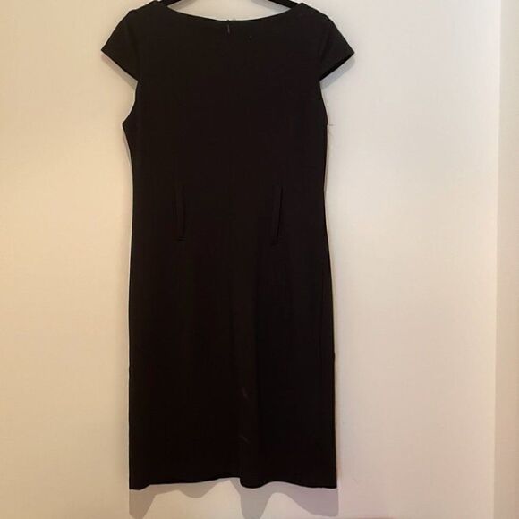 Aqua Black Square Neck Dress - Picture 4 of 5